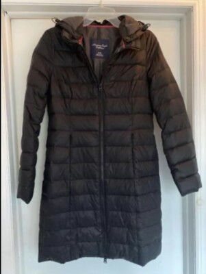 American Eagle Outfitters Quilted Parka Trench Coat Hoodie Jacket
