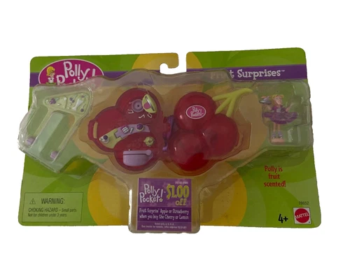 POLLY POCKET FRUIT SURPRISE CHERRY NEW--2000