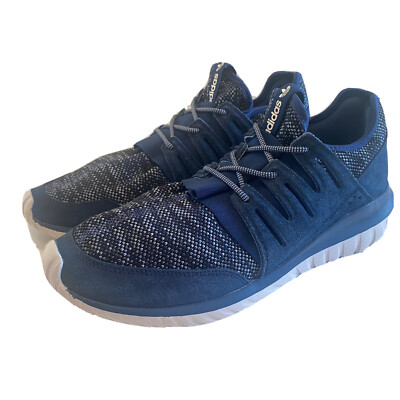 Adidas Tubular Radial BB2396 Navy Athletic Running Training Shoes Men's Sz 