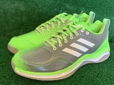 Adidas Speed Trainer 3 SL Baseball Shoes Men's Gray/Green/White B41489 Sz 9 NWB