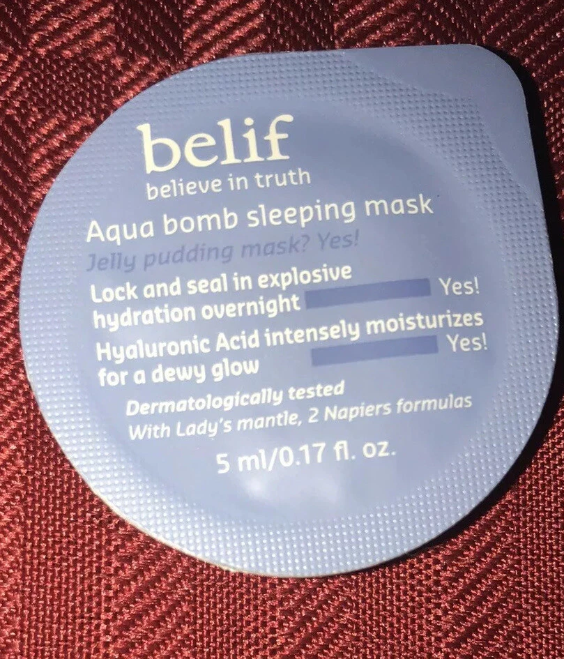 8X Belif Travel Set Aqua Bomb Sleeping Mask The True Cream Aqua & Moisturizing B - Image 3 of 4
