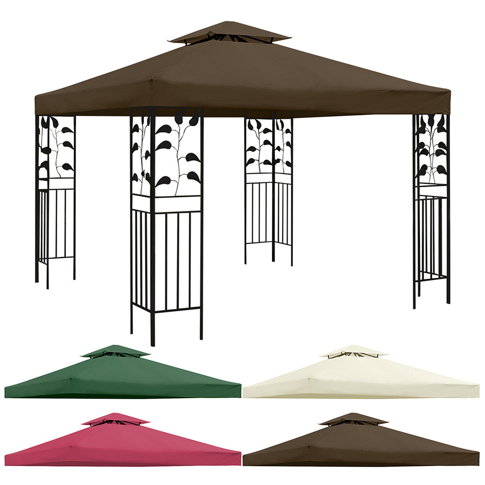 10'x10' Gazebo Canopy Top Replacement 1/2 Tier Patio Outdoor Sunshade Cover  New