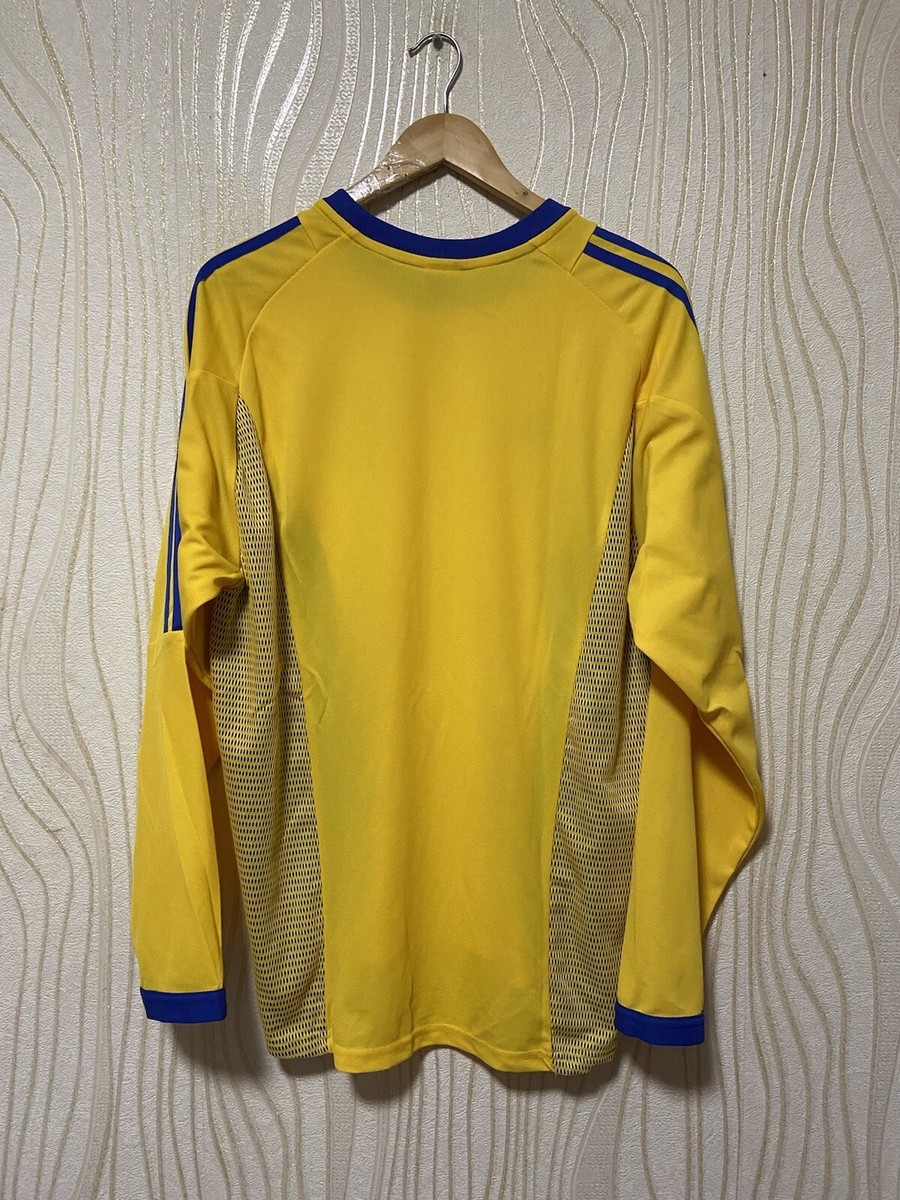 SWEDEN 2002 2004 HOME FOOTBALL SHIRT SOCCER LONG SLEEVE