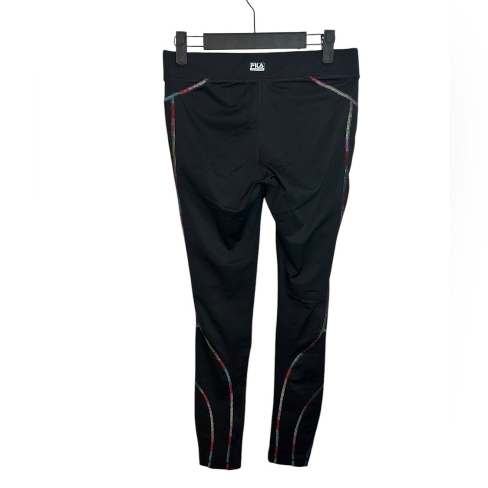 Leggings donna a compressione Fila Sport maglia arcobaleno taglia Xs