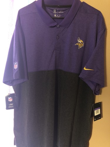 Minnesota Vikings Nike Dri -Fit Polo 