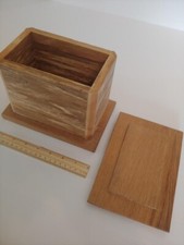 Oak pet urn last stop for your loved one solid made nice and clean