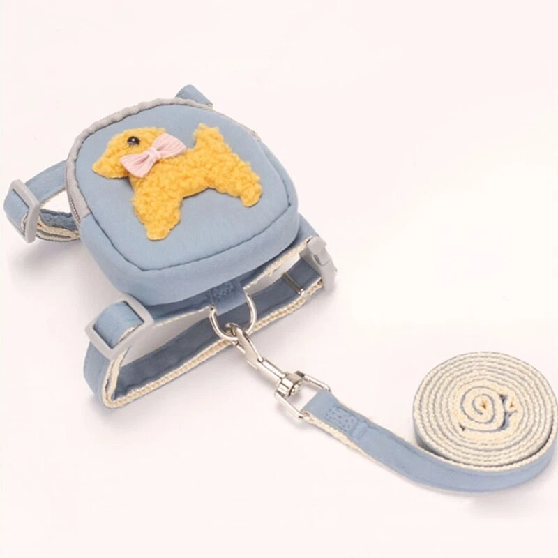 Dog Harness Backpack Dog Backpack Harness with Leash Puppy Harness Backpack