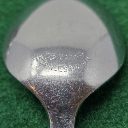Cosmos CSM60 Spoons 4 Teaspoon 6 1/4" (Fan/Crown on base) Stainless Japan (B) - Picture 2 of 9