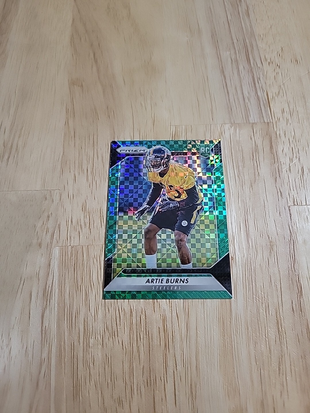 Artie Burns Panini Prizm #205 Black Finite Prizm 1/1
