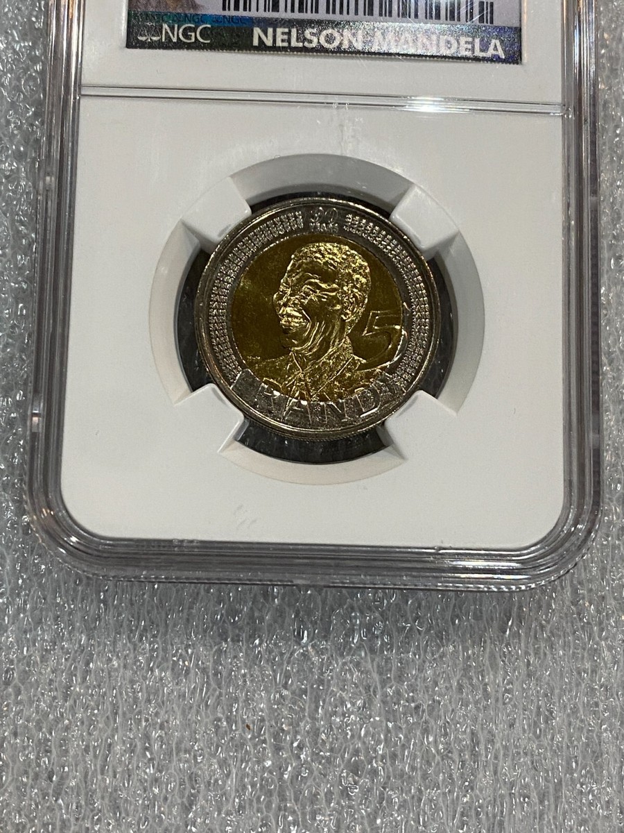 2008 South Africa 5 rand NELSON MANDELA 90th Birthday Coin