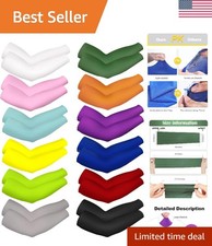 Adjustable Unisex Long Arm Cooling Sleeves   Ideal for Sun Protection  Sports