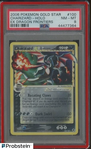 2006 Pokemon Gold Star Ex Dragon Frontiners #100 Charizard Holo PSA 8 NM-MT