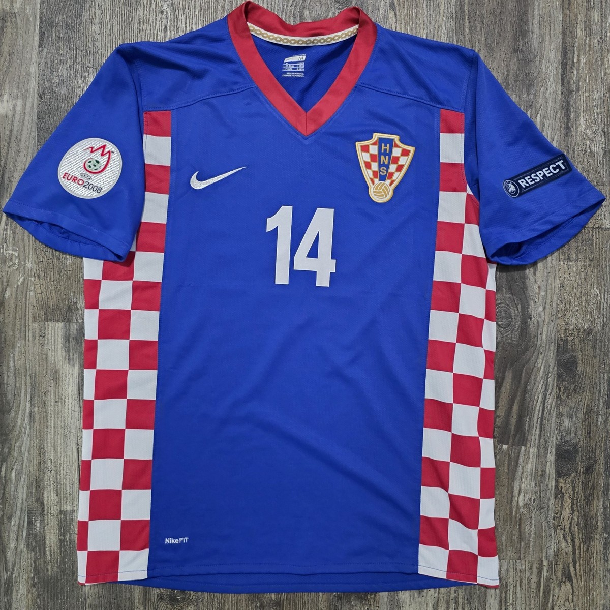 2008 Nike Croatia Away Soccer Jersey Luka Modric Men M Eurocup
