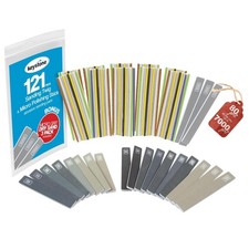 121-Piece Micro Sanding Sticks with Color-Coded Grits for Precise Detailing