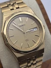 Vintage Seiko SQ Gold-Tone Quartz Day Date Watch 8C23-6059 - 34mm - New Battery