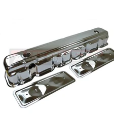 62-74 Chevy Straight 6 Cylinder Chrome Valve Cover w/ Side Plate 194 230 250 292
