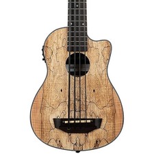 Kala Spalted Maple 4-String Acoustic-Electric U-BASS, Spalted Maple Top