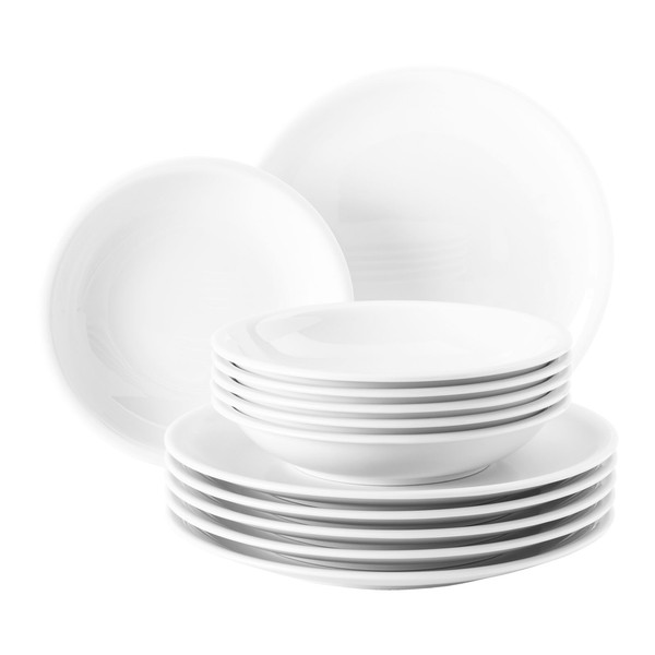 Seltmann Weiden Compact Weiß Tafelservice 12-Teilig FüR 6 Personen-image