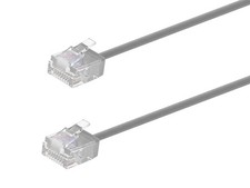 Monoprice Cat6 Ethernet Patch Cable - 1 Feet - Gray  Stranded, 550MHz, UTP