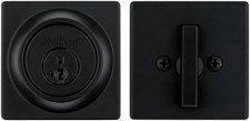 Kwikset 660SQT-S 660 Series Deadbolt Single Cylinder Keyed Entry - Black