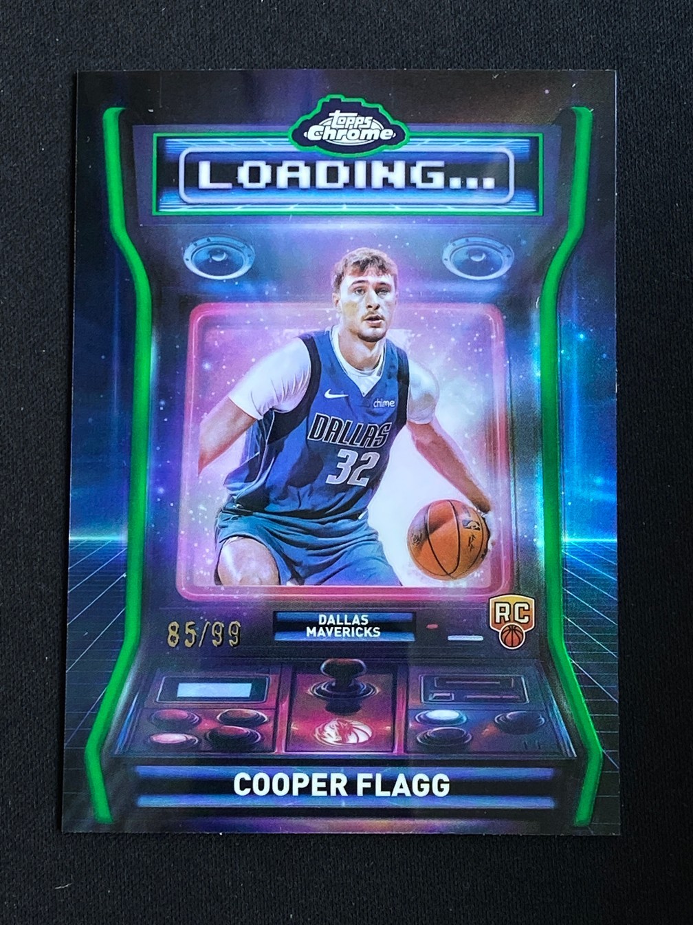 Cooper Flagg 2025-26 Topps Chrome RC Loading Green /99 #LD-11