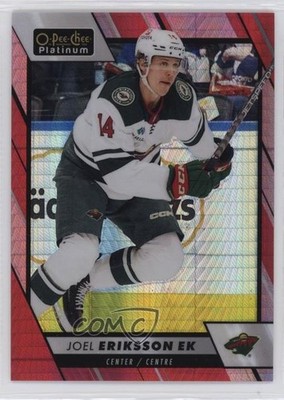 2023-24 O-Pee-Chee Platinum Red Prism 9/199 Joel Eriksson Ek #77 c6j