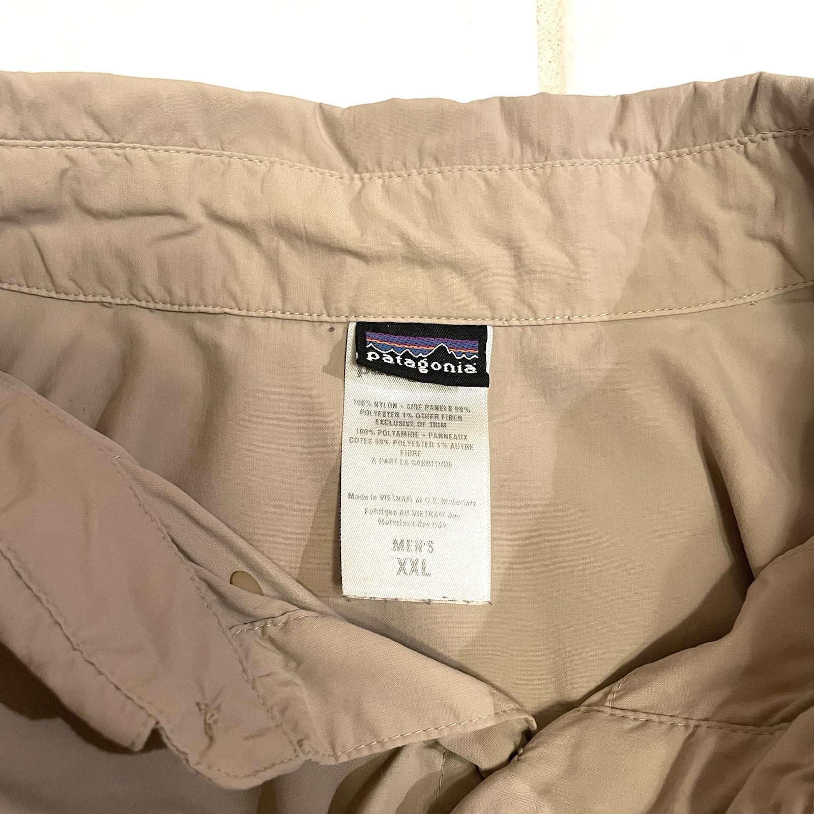 Patagonia Mens XXL Sol Patrol Shirt Light Brown Fishing Hiking Travel thumbnail 3