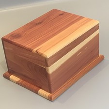 5  Solid Cedar Urn Box For Cremains