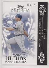 2008 Moments & Milestones 9/150 Mark Teixeira (2005 Silver Slugger 194 Hits) fm0