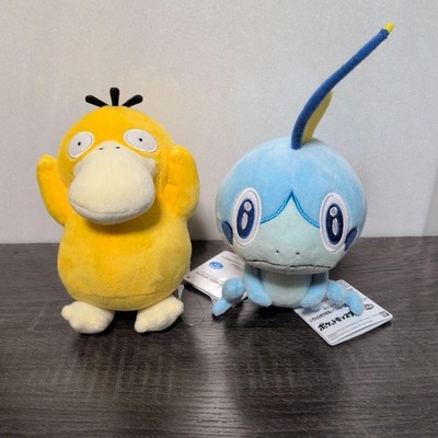 Pokemon Assorted Face Plush - Psyduck & Sobble Set