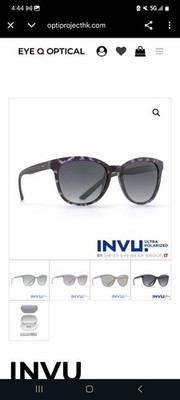 INVU Sunglasses B2707 Dark Tortoise Purple Frames, New without tags. free ship!