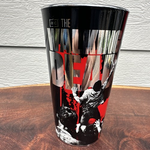 Walking Dead Daryl Dixon Red Pint & Black Glass Tumbler Just Funky AMC 2013/2015 - Picture 7 of 12