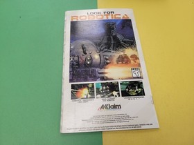 Street Fighter: The Movie (Sega Saturn, 1995) Manual Only 