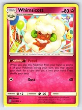Whimsicott 144/236 SM - Unified Minds Rare Pokemon TCG Shibuzoh. LP