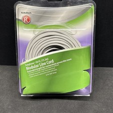 Radio Shack Phone Line Modular Cord 50 Feet  15 Meter Grey 279-345