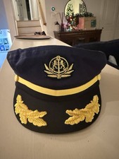 Captain Hat Sailor Skipper Cap Ship Yacht Boat Sailor Navy Marine Admiral Hat