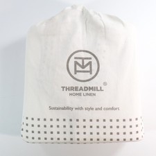 New Threadmill Egyptian Cotton Sheet Set for King Size Bed Solid White NWT