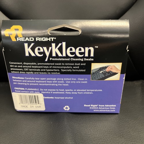 Read Right KeyKleen Premoistened Cleaning Swabs 24/Box RR1243 - Afbeelding 3 van 5