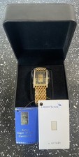 Credit Suisse 9ct gold bar inserted Womans Wristwatch