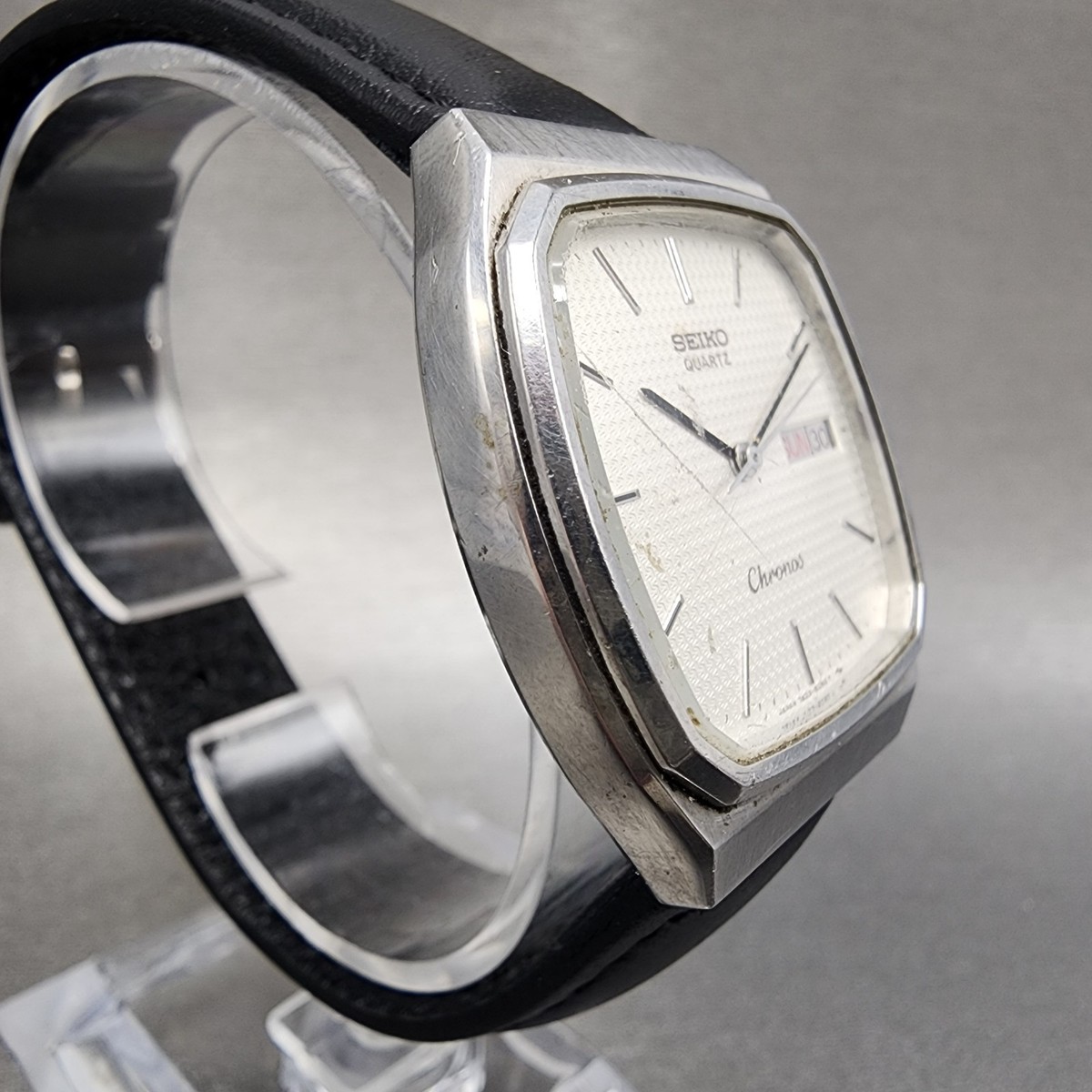 SEIKO Chronos クォーツ腕時計 ブラック 7433-7080 SEIKO Chronos クォーツ腕時計 ブラック 7433-7080