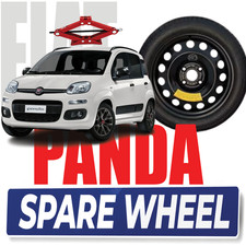 💥 Set Platzsparend Notrad Fiat Panda 15” 4-Loch Wagenheber Gratis dazu DOT2025