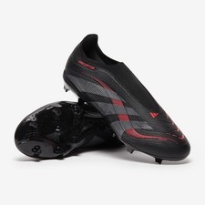 NEW in box: Adidas Predator League Laceless FG/MG Soccer Cleats, Black/Red Sz 5