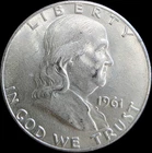 1961 d franklin half dollar