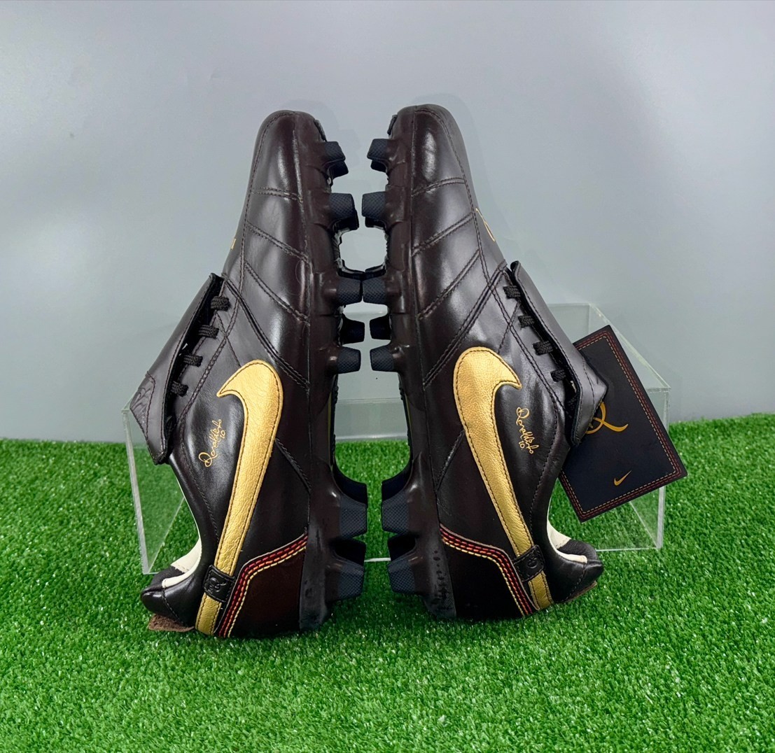 Nike Tiempo Ronaldinho FG 315362-271 Elite US7.5 UK6.5 Brown Men's