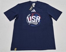 Adidas Mens USA National team OLP Tee  Shirt JZ8930 Football Soccer SZ Large