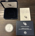 2014 W American Eagle One Oz 99.9 Silver Proof Coin West Point Mint W/ OGP & COA