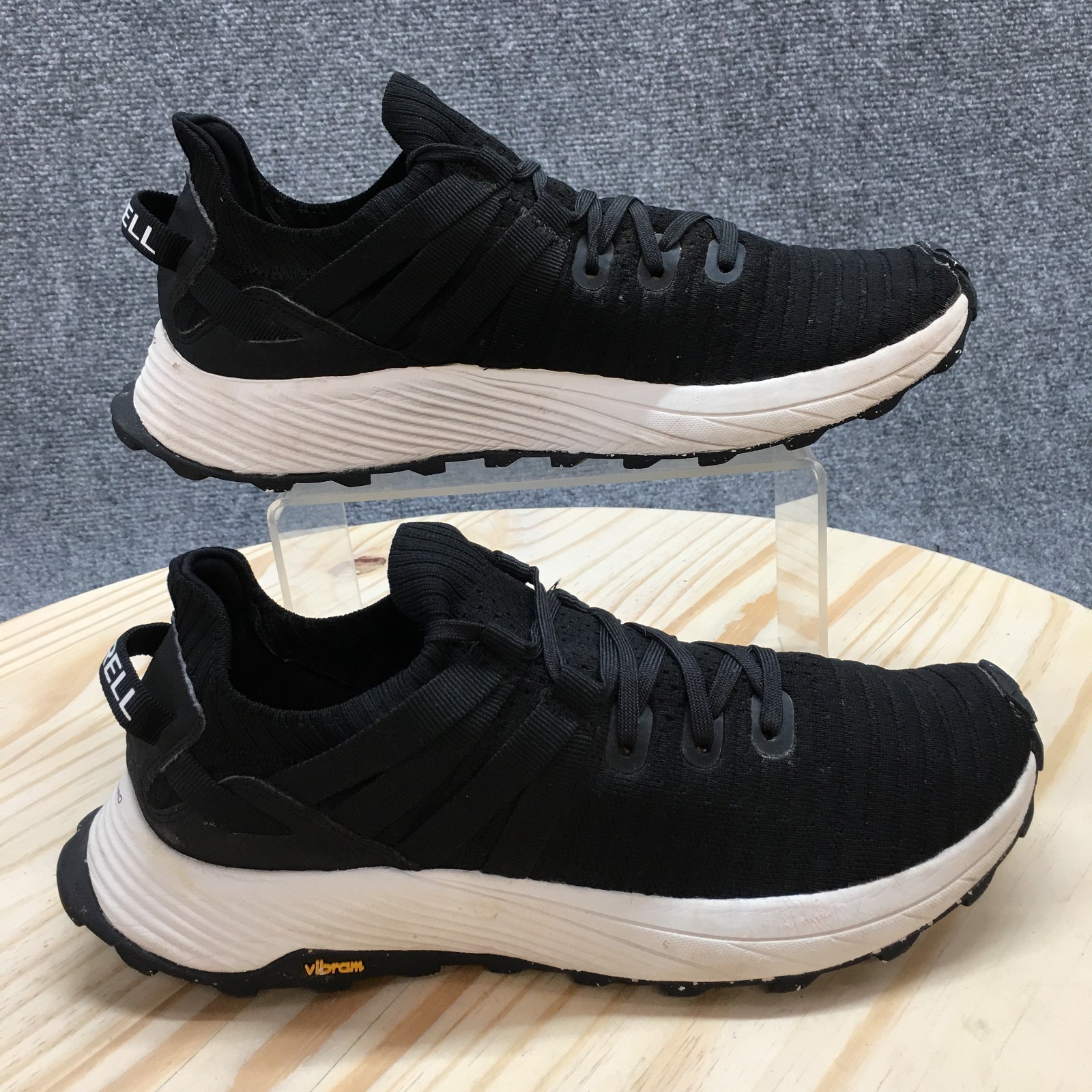 Merrell Scarpe Donna 9.5 Embark Sportive Sneakers stringate J067280 Tessuto Nero