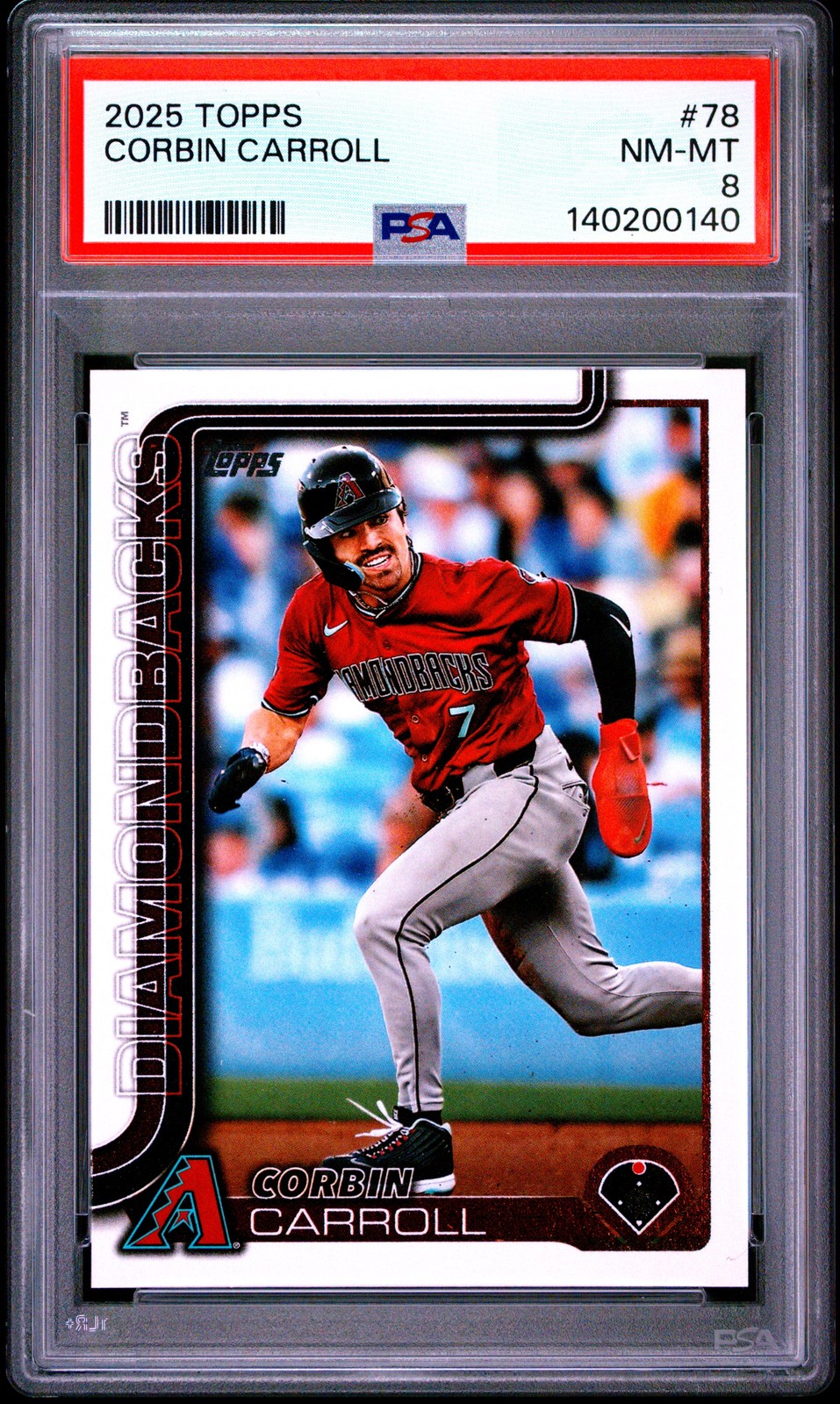 2025 TOPPS #78 CORBIN CARROLL PSA 8