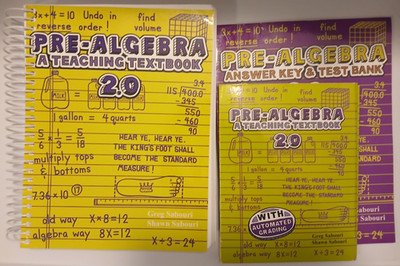 Teaching Textbooks Pre Algebra 2.0 Set Textbook Test Bank and Answers DVDs 3 set