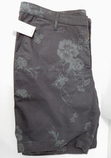 floral 135 NWT 40 AG WANDERER SHORT adriano goldschmied GRAY slim trouser